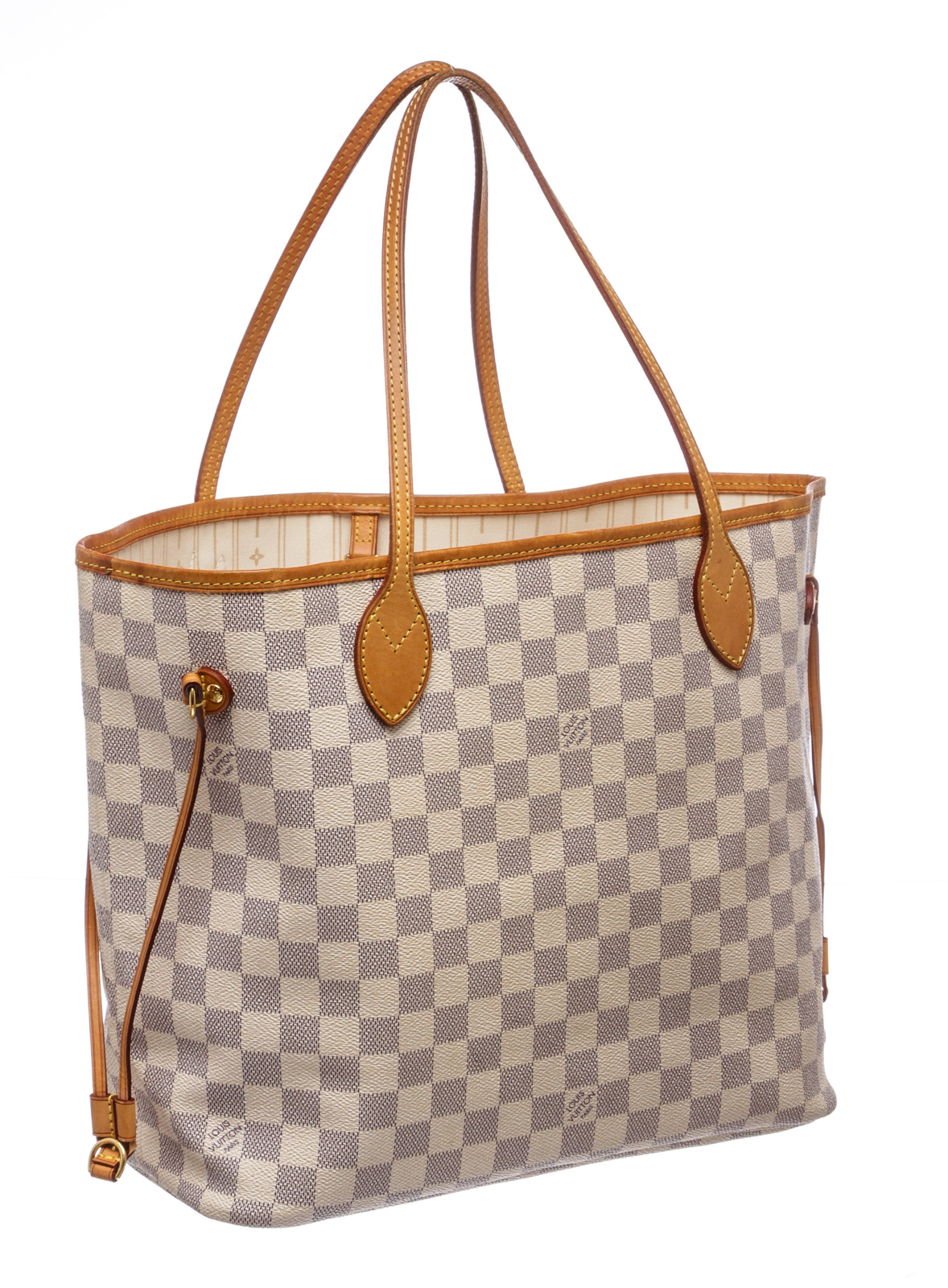Authentic Louis Vuitton Damier Azur Neverfull MM Canvas Shoulder Hand Bag | eBay