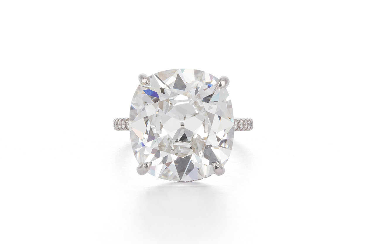 1 7m Harry Winston Platinum Cushion Cut Diamond Ring 11 56ctw Gia F Vs2 Ideal Luxury
