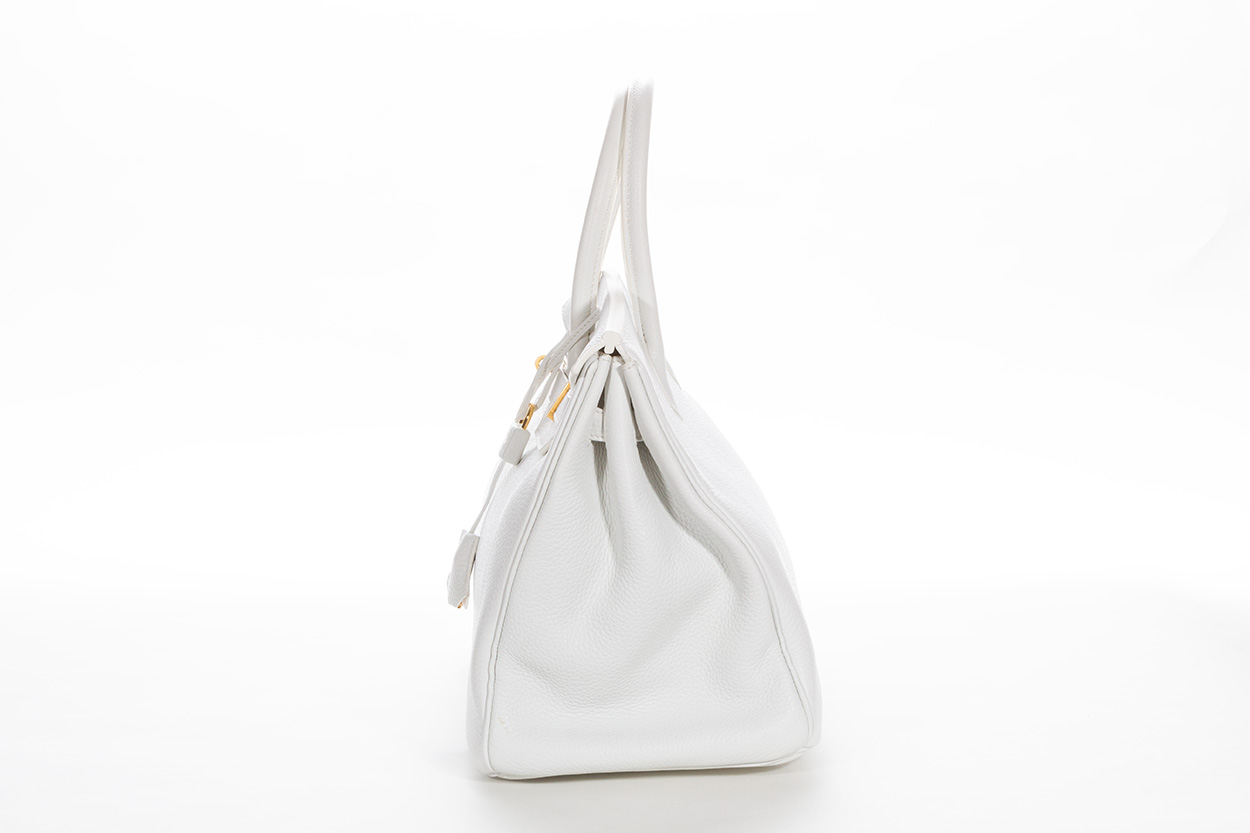 Hermès - Authenticated Birkin Cargo Handbag - Cloth White Plain for Women, Very Good Condition