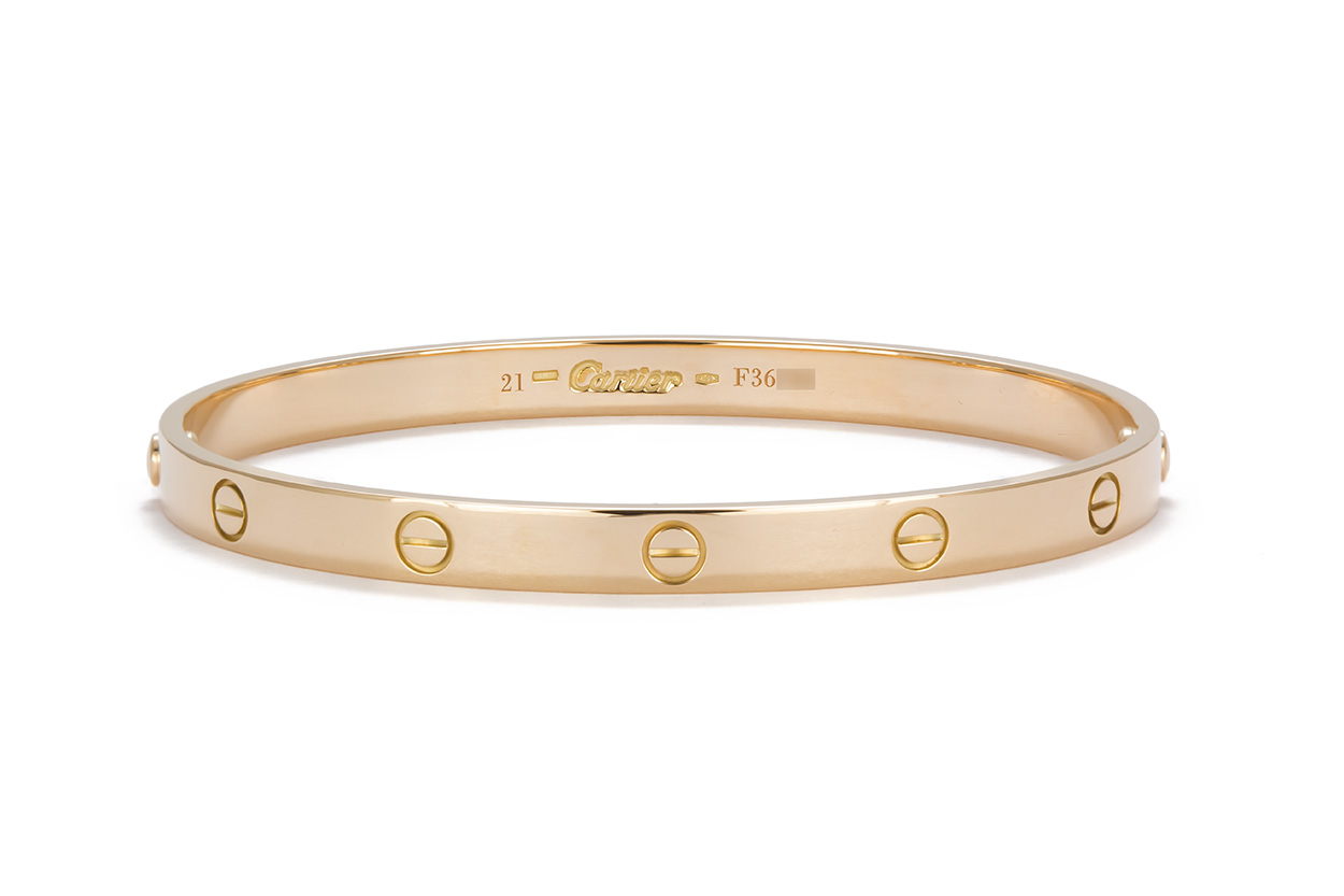 Authentic Cartier 18K Yellow Gold Love 