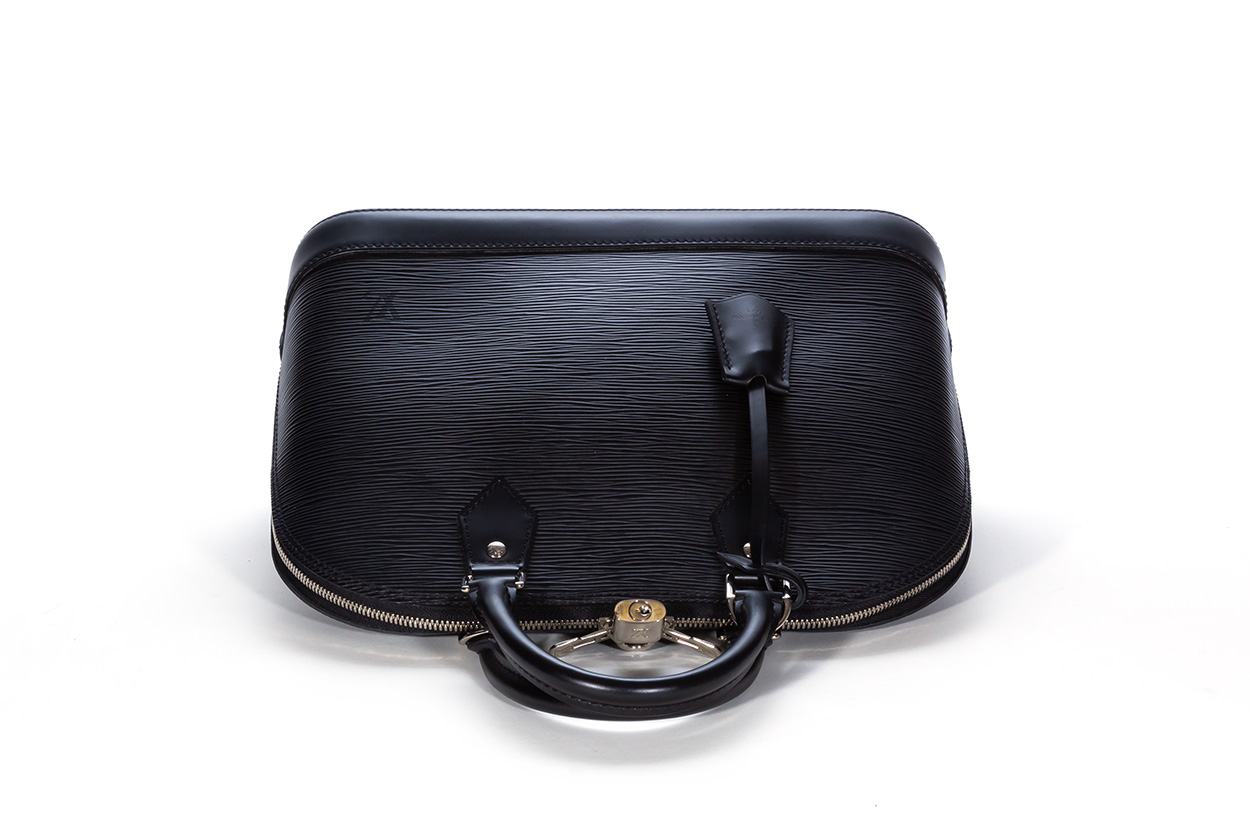 At Auction: Louis Vuitton, Louis Vuitton Cassis Epi Leather Alma PM Satchel