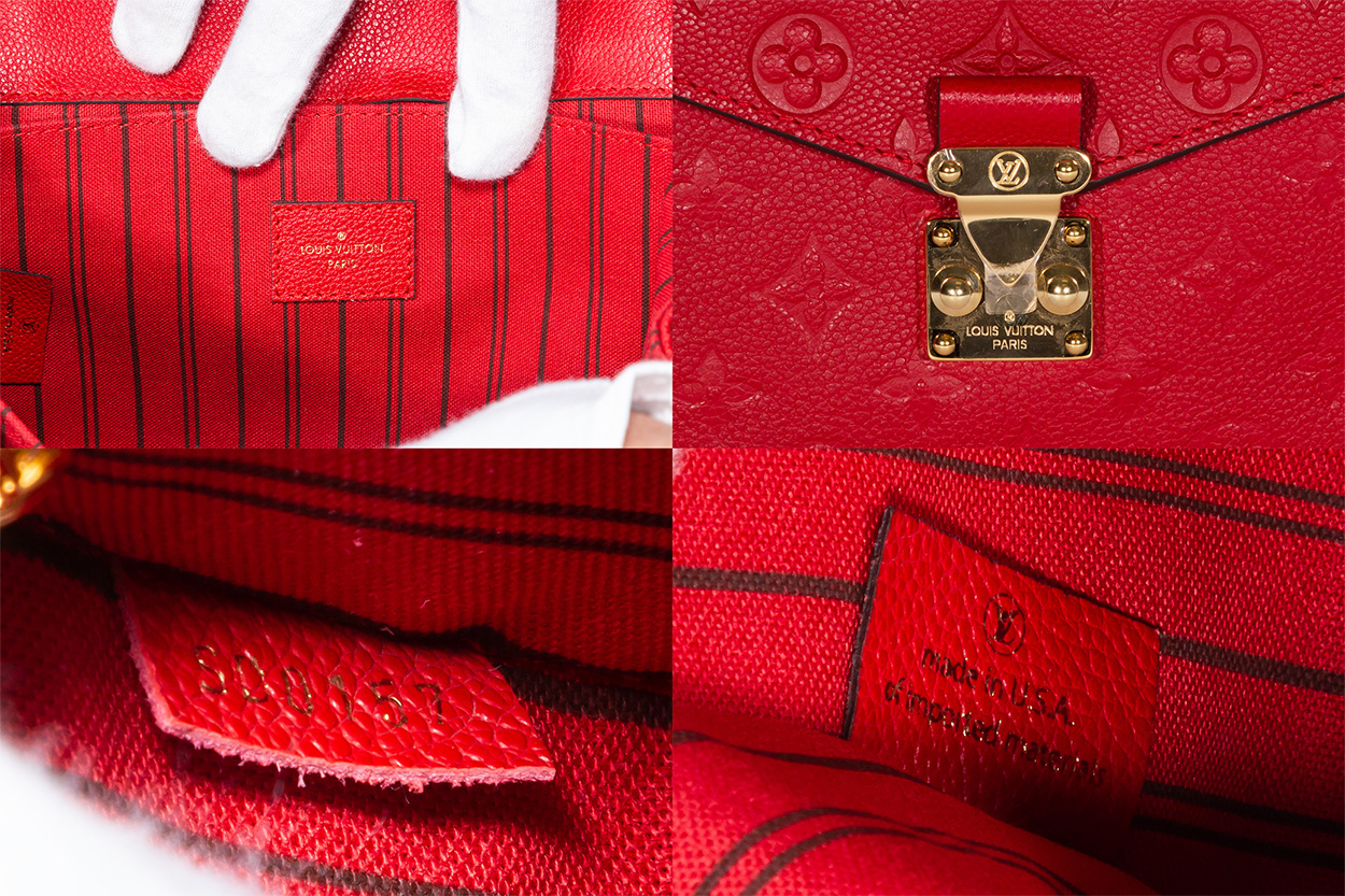 Louis Vuitton Metis bag in red embossed leather ref.770671 - Joli Closet