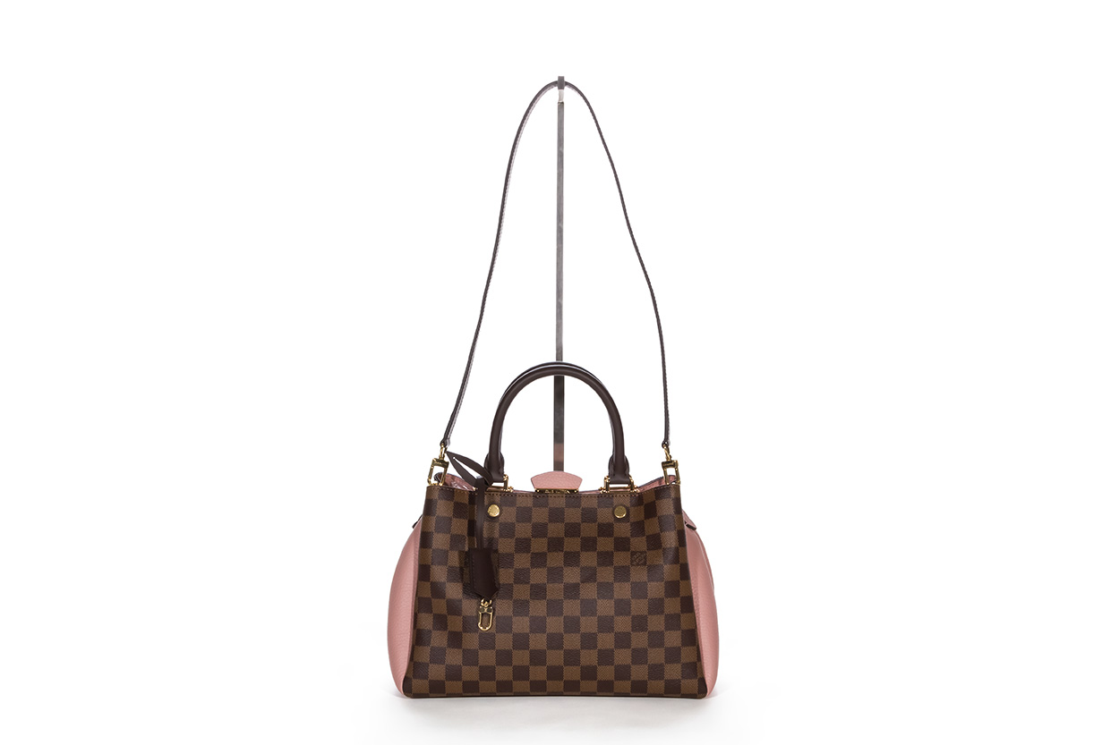 Louis Vuitton Brittany Satchel Shoulder Tote Bag N41674 Damier Magnolia Pink