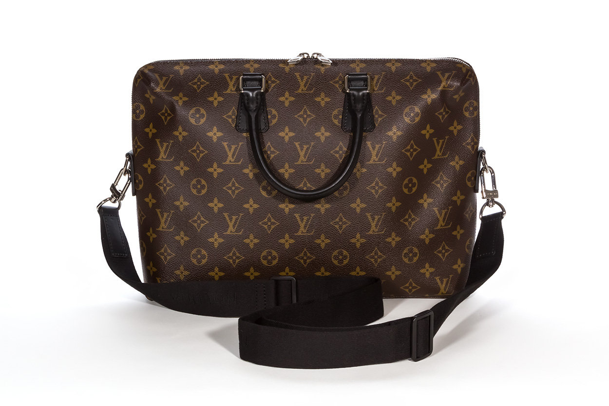 Louis Vuitton Vintage - Monogram Macassar Porte-Documents Jour Bag - Brown  - Canvas and Leather Handbag - Luxury High Quality - Avvenice
