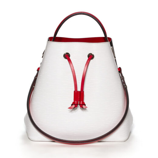Louis Vuitton White/Black/Scarlet EPI Leather NeoNoe Bb Bag
