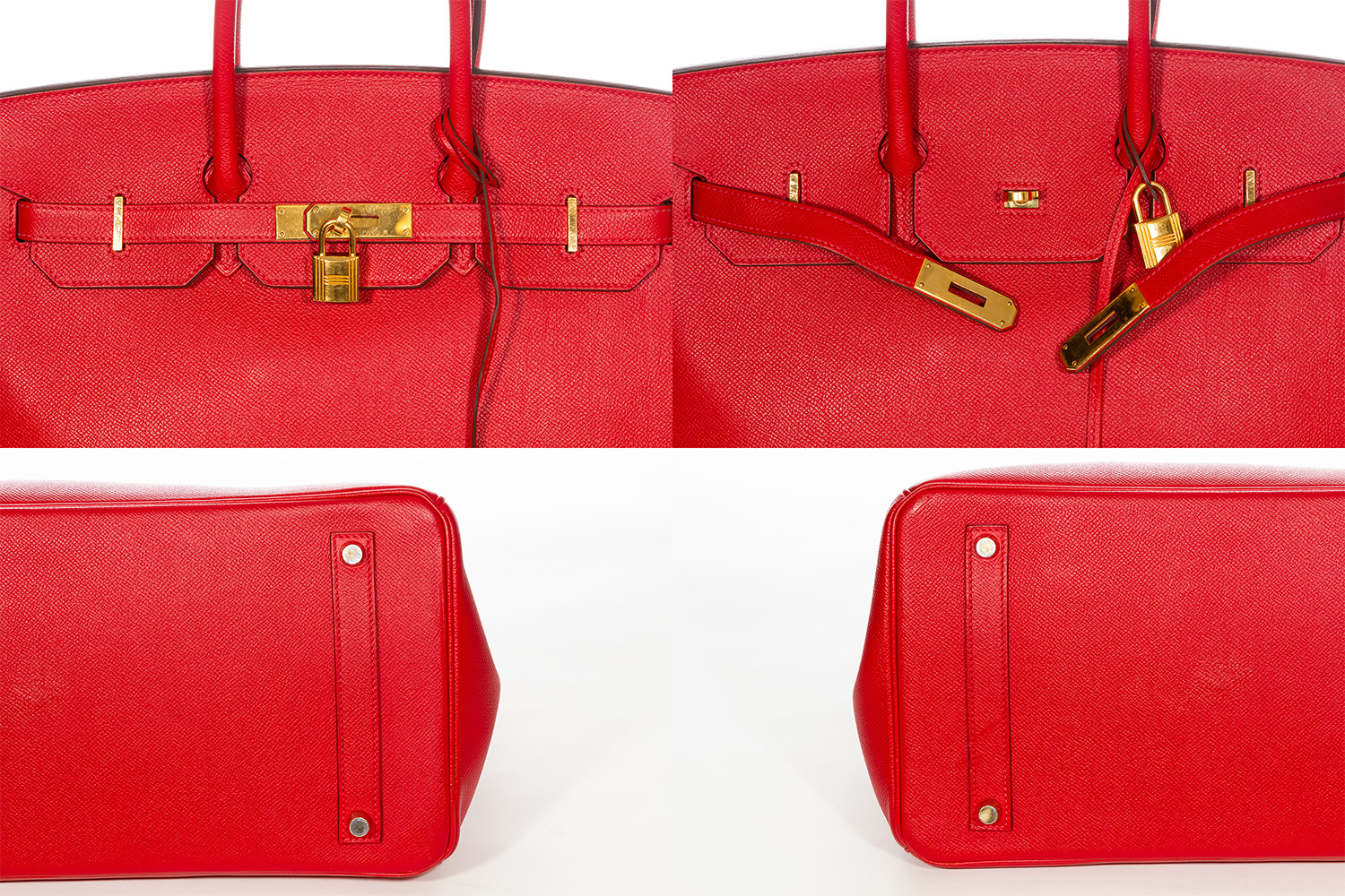 Authentic 2018 Hermes Birkin 35cm Rouge Casaque Red Epsom Leather