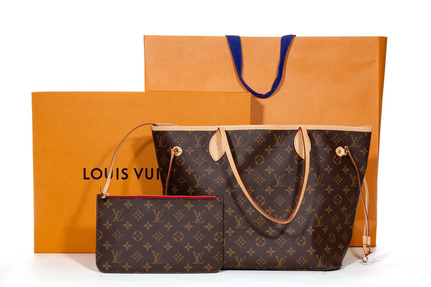 Louis Vuitton Monogram Canvas Neverfull MM with Cherry Lining M41177