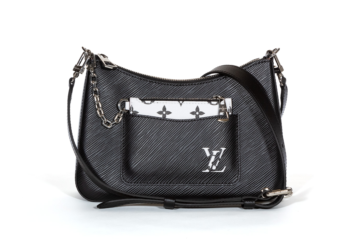 Louis Vuitton Marelle Black Epi Leather Shoulder Handbag M80689 Box ...