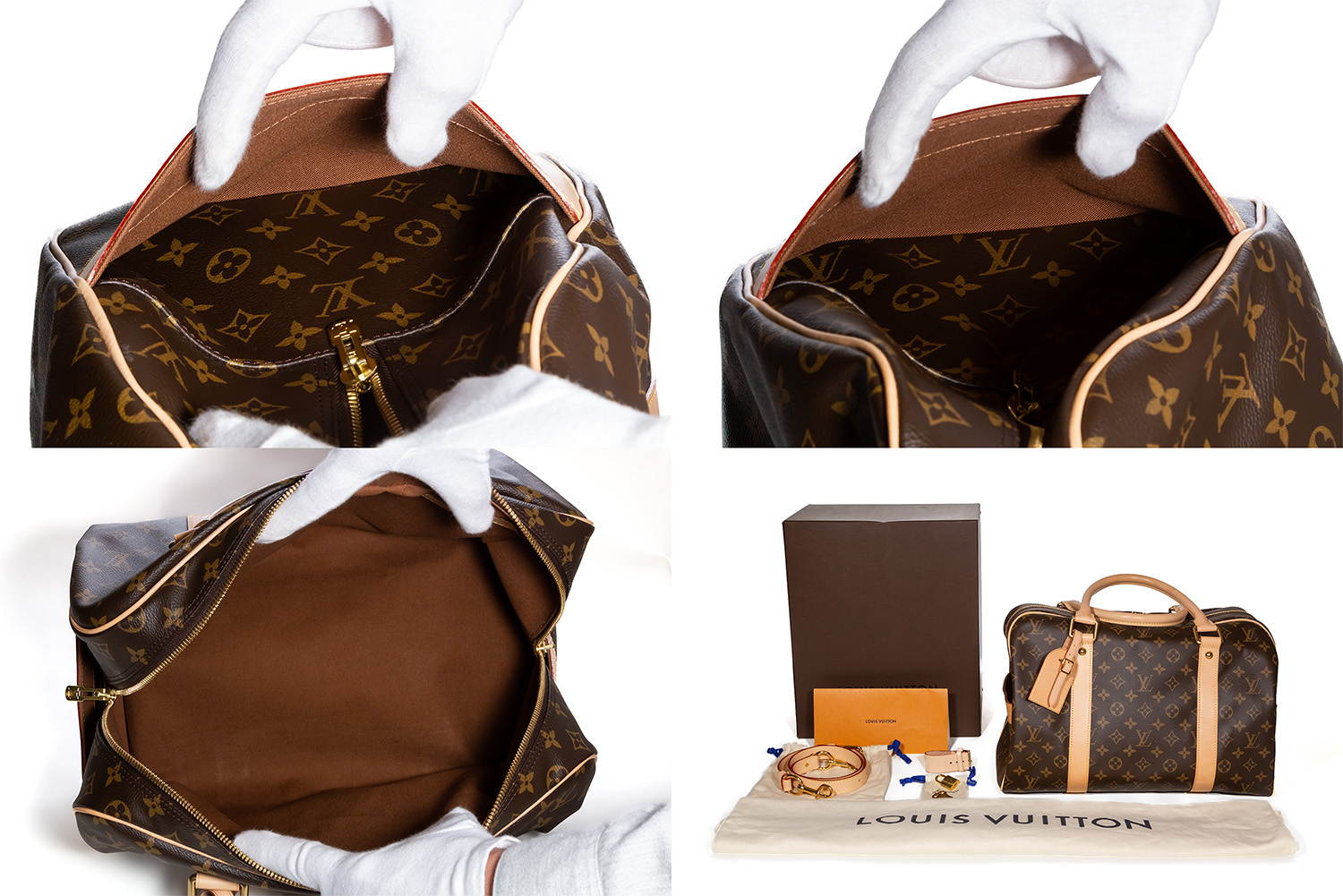 Louis Vuitton Carre Monogram Canvas Gr, Brown Louis Vuitton Monogram Duffle  bolso Bag