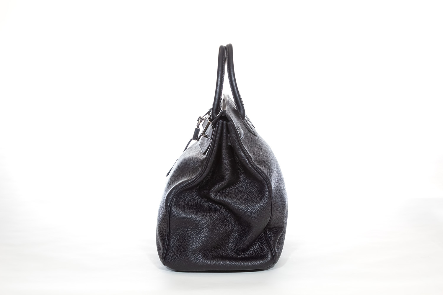 Birkin 40 leather handbag Hermès Black in Leather - 31605008