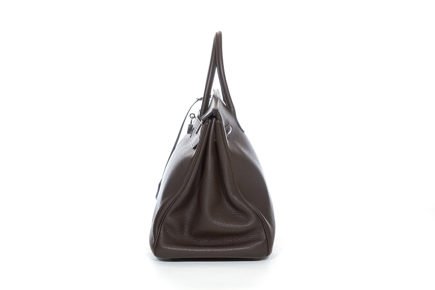 Hermes Birkin 40 Handbag Chocolate Brown Clemence Leather