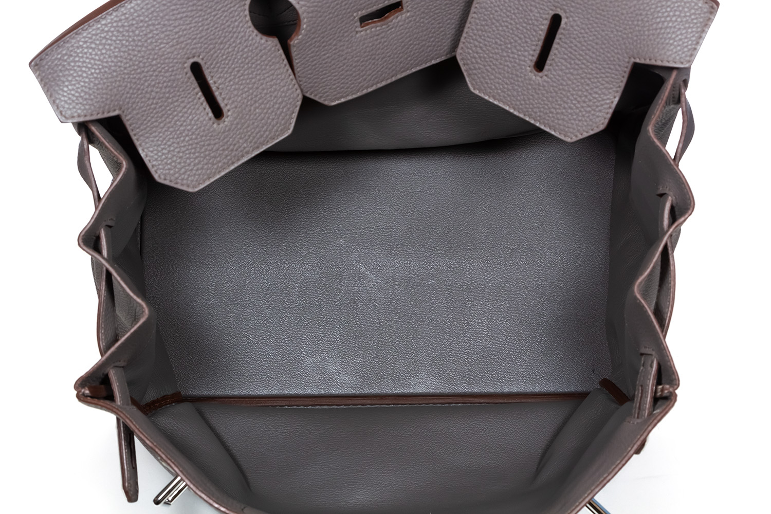 Hermès Gris Etain Birkin 40cm of Togo Leather with Gold Hardware, Handbags  & Accessories Online, Ecommerce Retail