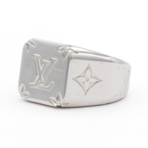 Louis Vuitton Monogram signet ring (M62488, M62487) in 2023