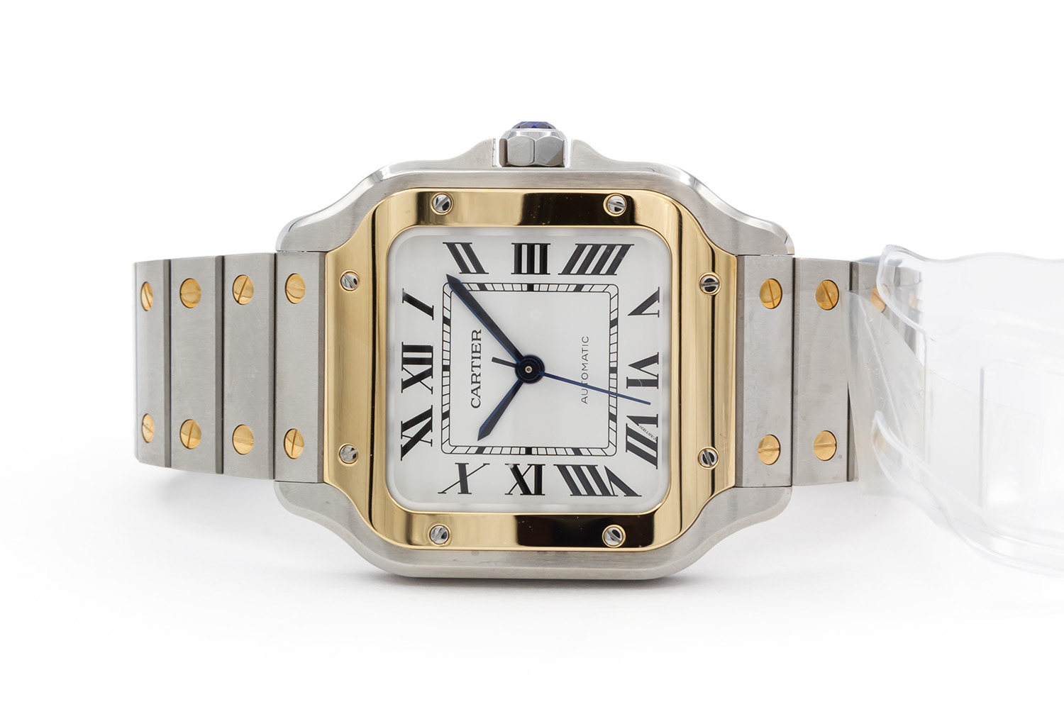 Cartier Medium Santos De Cartier Two Tone Stainless & 18k Gold BNP